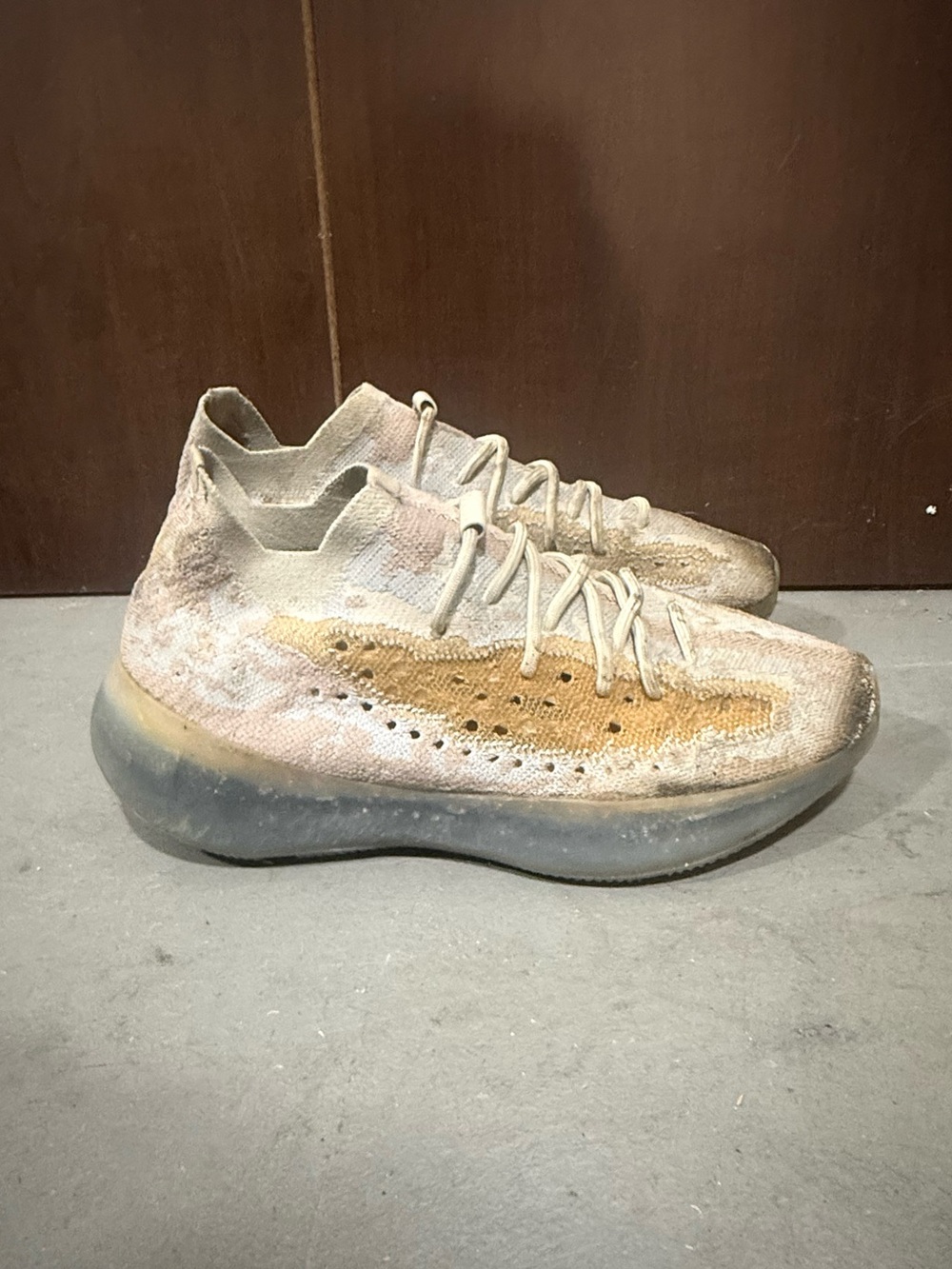 ADIDAS x YEEZY MENS BOOST 380 “PEPPER” SNEAKERS, SIZE US 11, MULTI-TONE